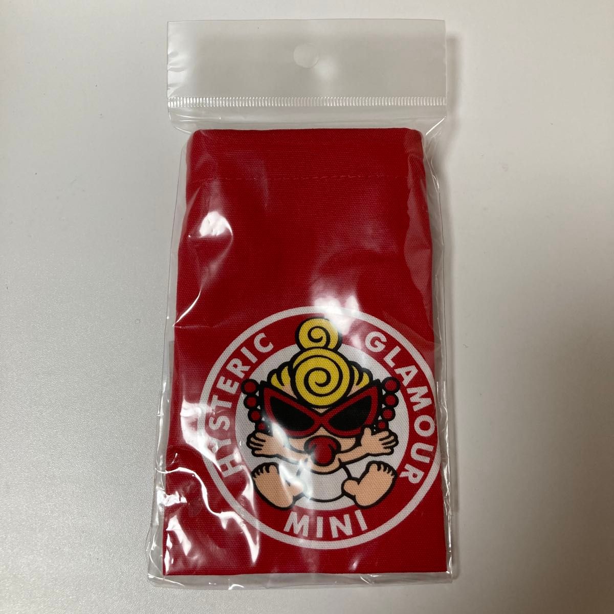 ヒステリックミニ HYSTERIC GLAMOUR MINI 赤 ランチ巾着袋 巾着弁当袋