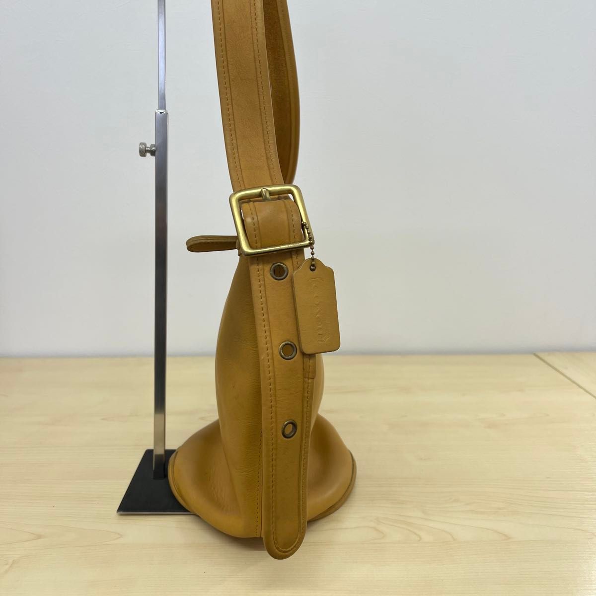 COACH オールドコーチ バケツ型ショルダーバッグ イエロー ブラウン