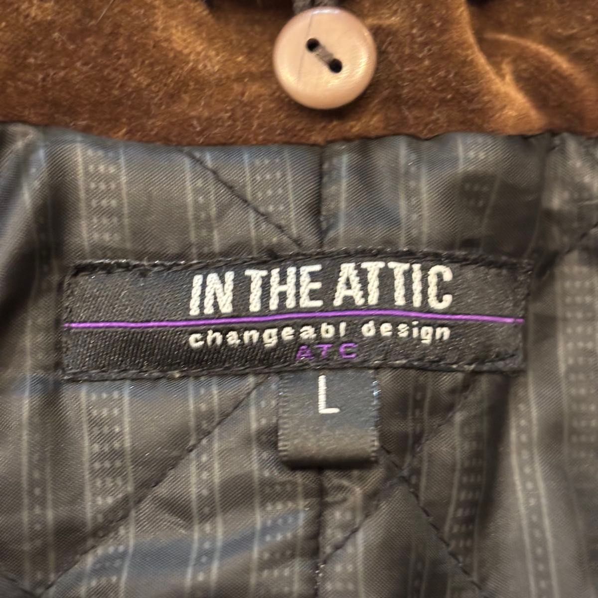 in the attic インジアティック コート ジャケット リアルファー