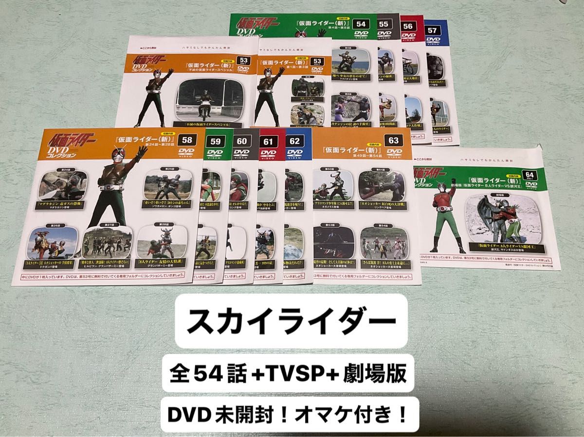 仮面ライダーDVDコレクション スカイライダー 全話+TVSP+劇場版 DVD未