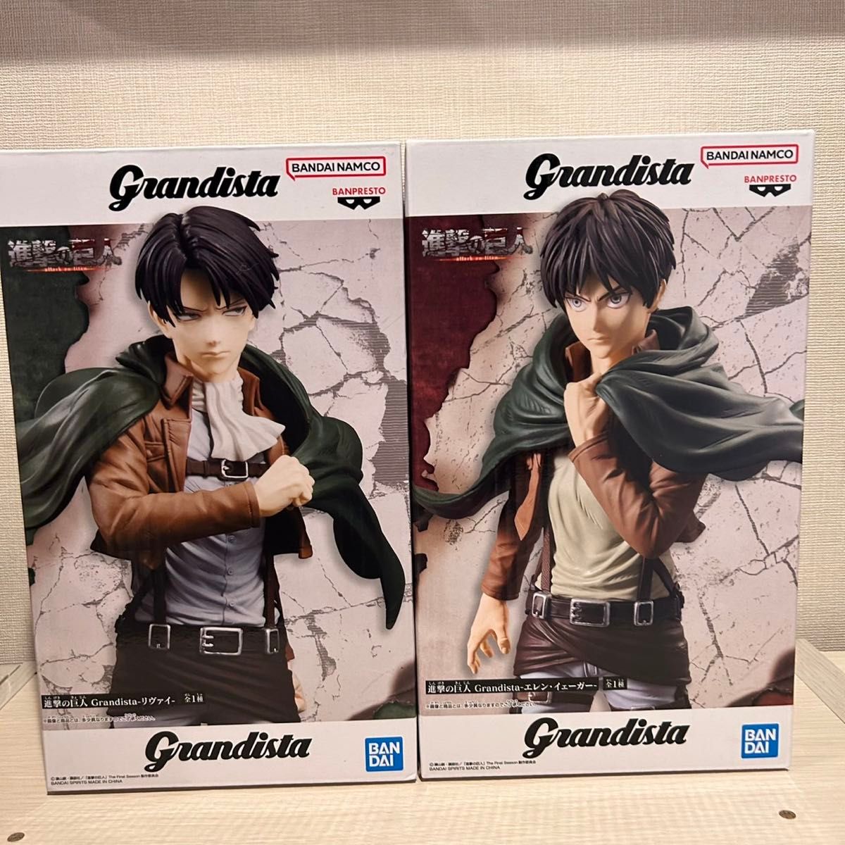 進撃の巨人 Grandista リヴァイ エレン フィギュア 13点セット 進撃の