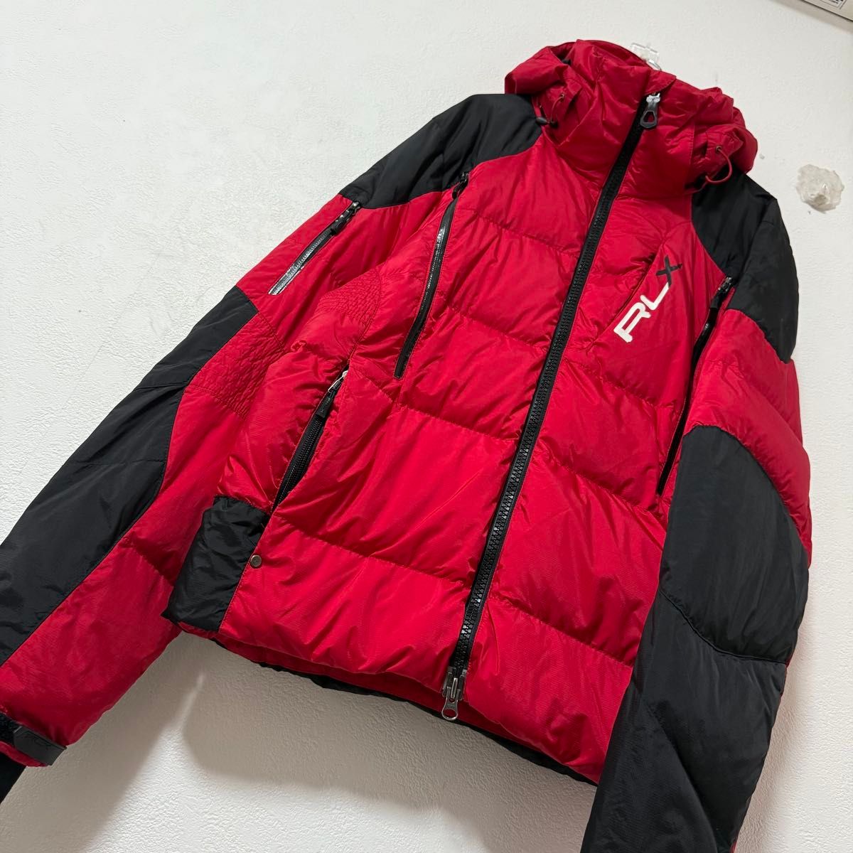 00s RLX POLO ポロラルフローレン ダウンジャケット レッド/赤黒 M