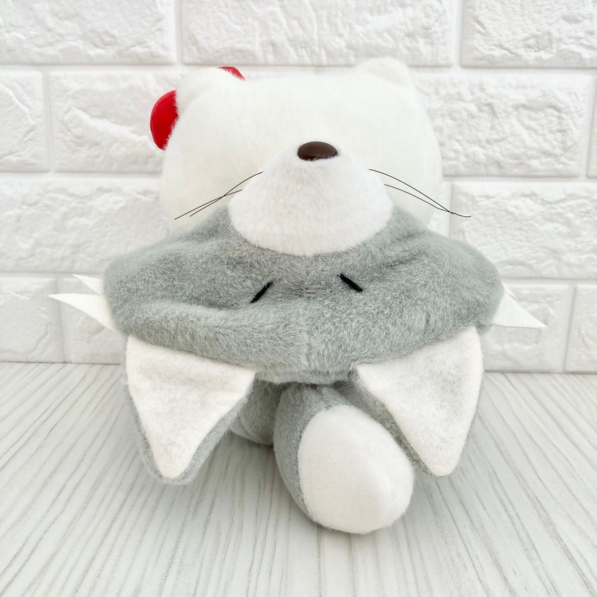 希少 美品 レトロ ハローキティ ぬいぐるみ キツネ シルバー 銀色