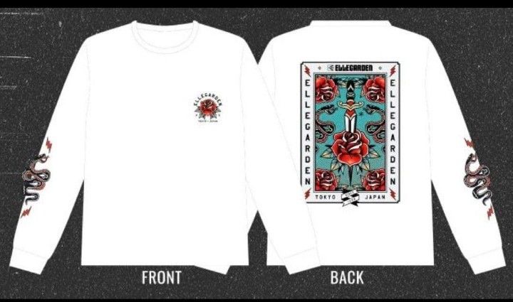 ELLEGARDEN ロンT/白 XLサイズ ロングTシャツ/ロングスリーブTシャツ