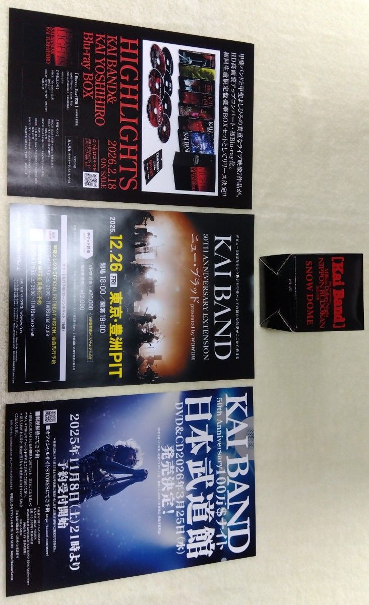 甲斐バンド グッズ 50周年記念 日本武道館ライブ スペシャルVIP席限定