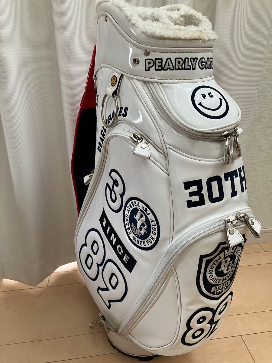パーリーゲイツ キャディバッグ 30周年限定 ホワイト ネイビー ゴルフ