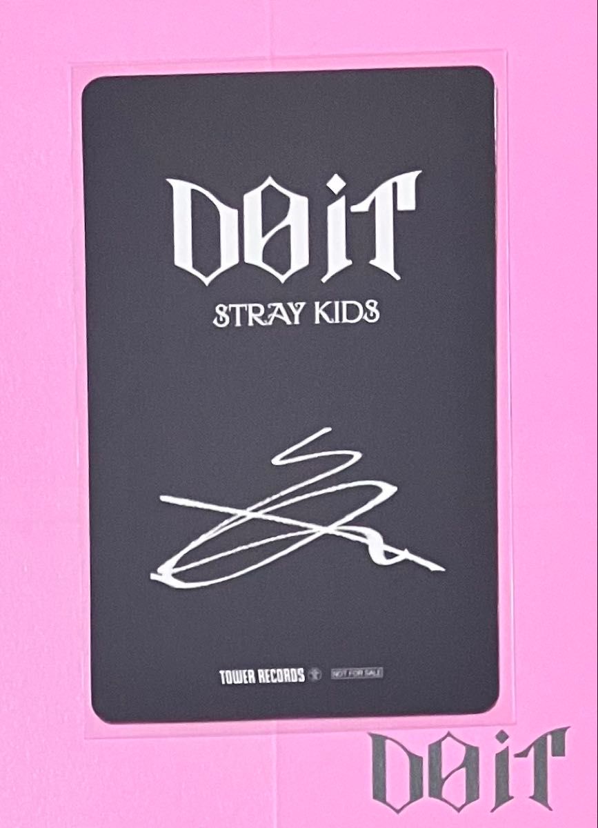 straykids スキズ DOIT タワレコラキドロトレカ 裏面印字サイン