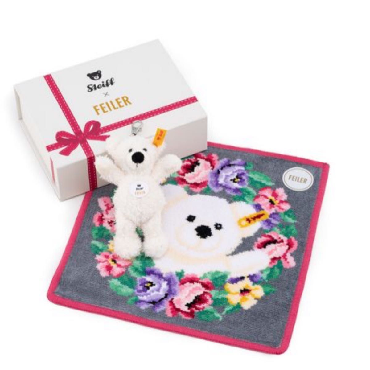 日本橋三越限定 フェイラーシュタイフ テディベア キーホルダーセット