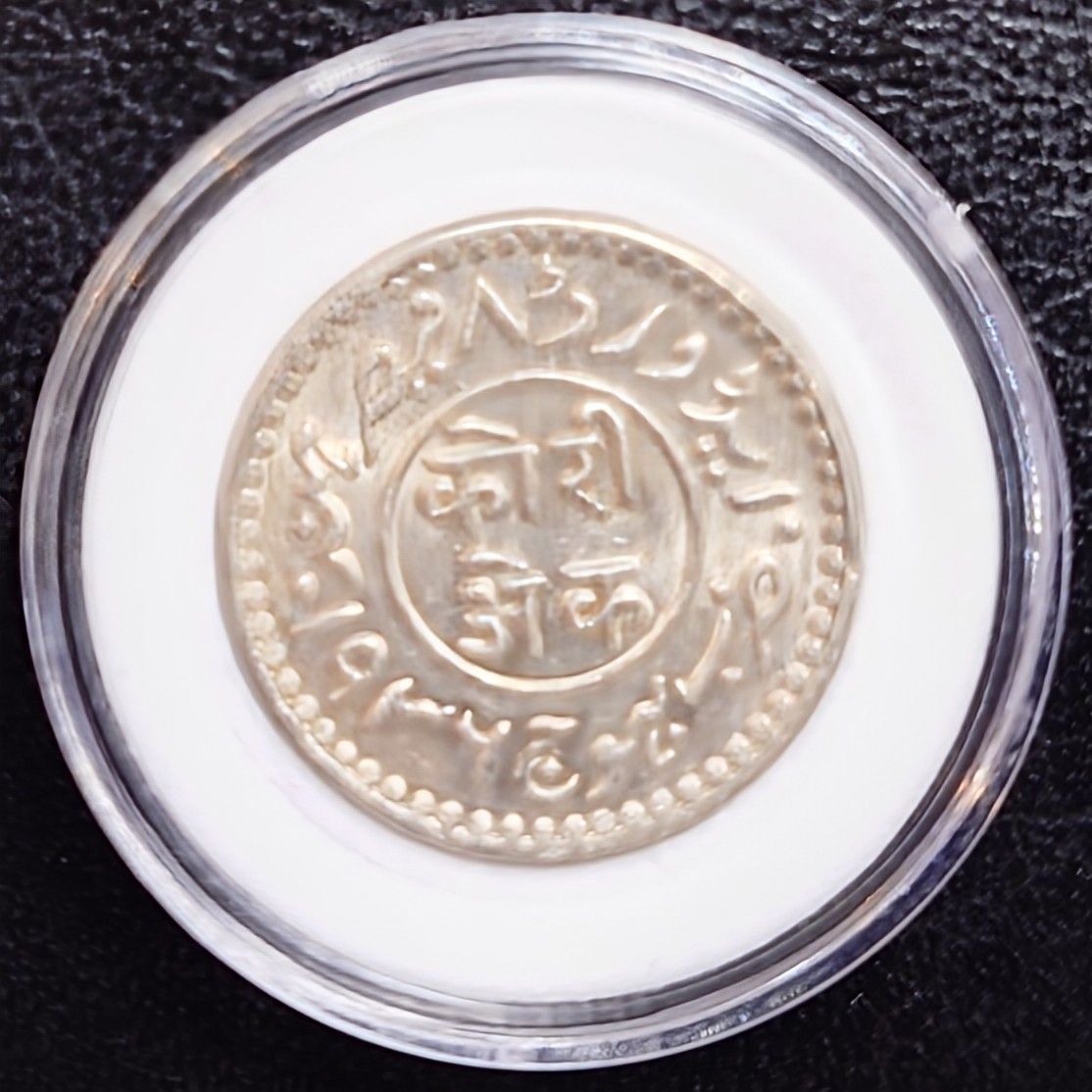 1936年 イギリス領インド カッチ藩王国銀貨 1コリ エドワード8世銀貨 Y