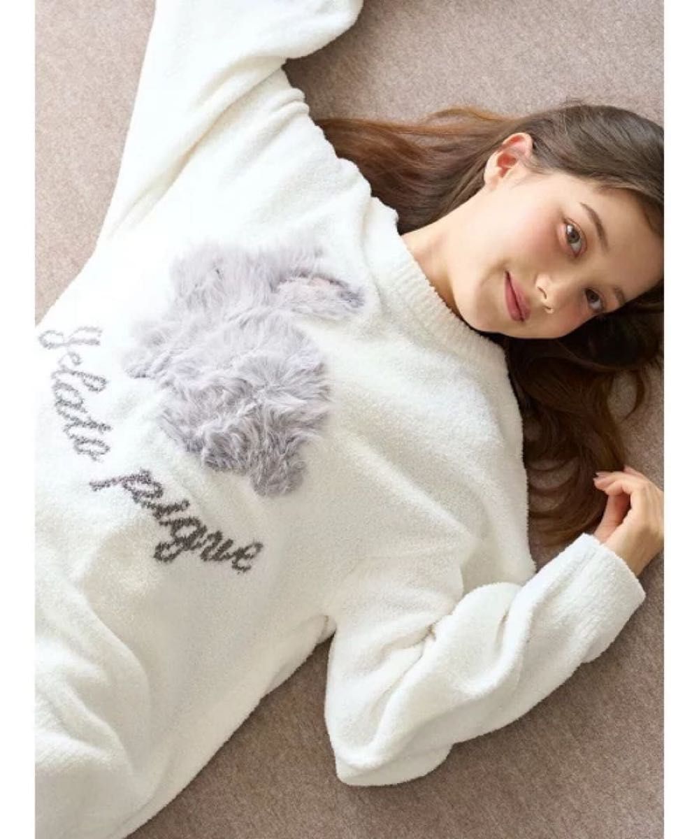 正規品 ジェラートピケ ベビモコラビットジャガードプルオーバー オフ