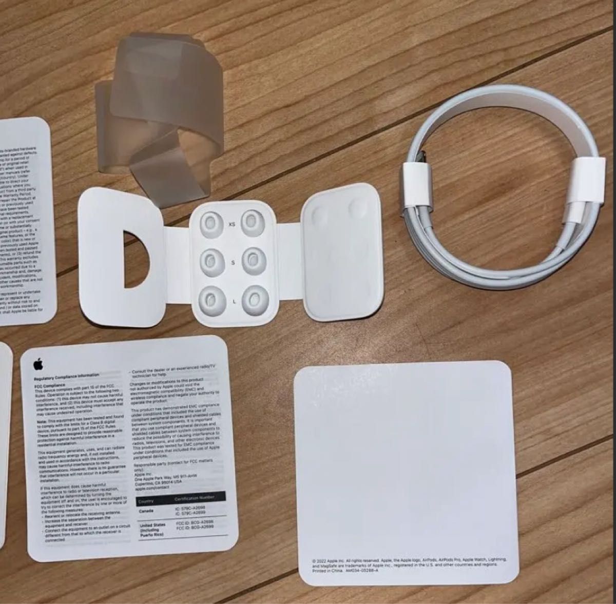 箱・イヤーチップ無】Airpods Pro 第2世代 Lightning 箱・イヤーチップ