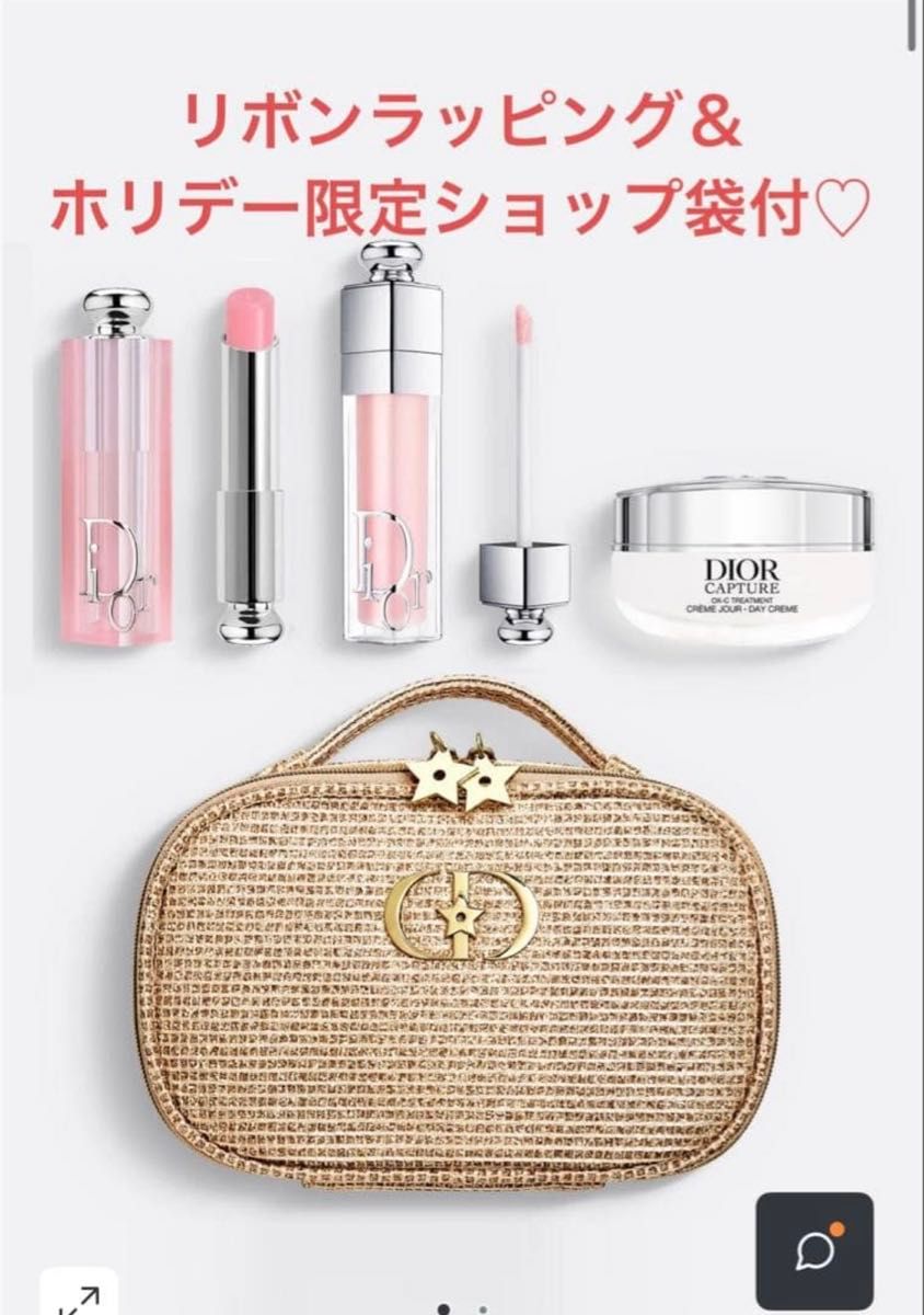 新品】ディオール dior 2025ホリデーオファー(限定品) リップ ポーチ
