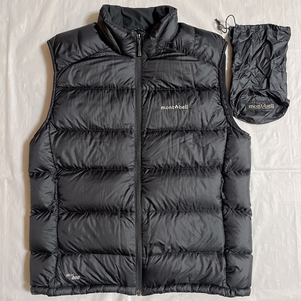 mont-bell ダウンベスト ライトアルパイン ブラック 黒 L EX800