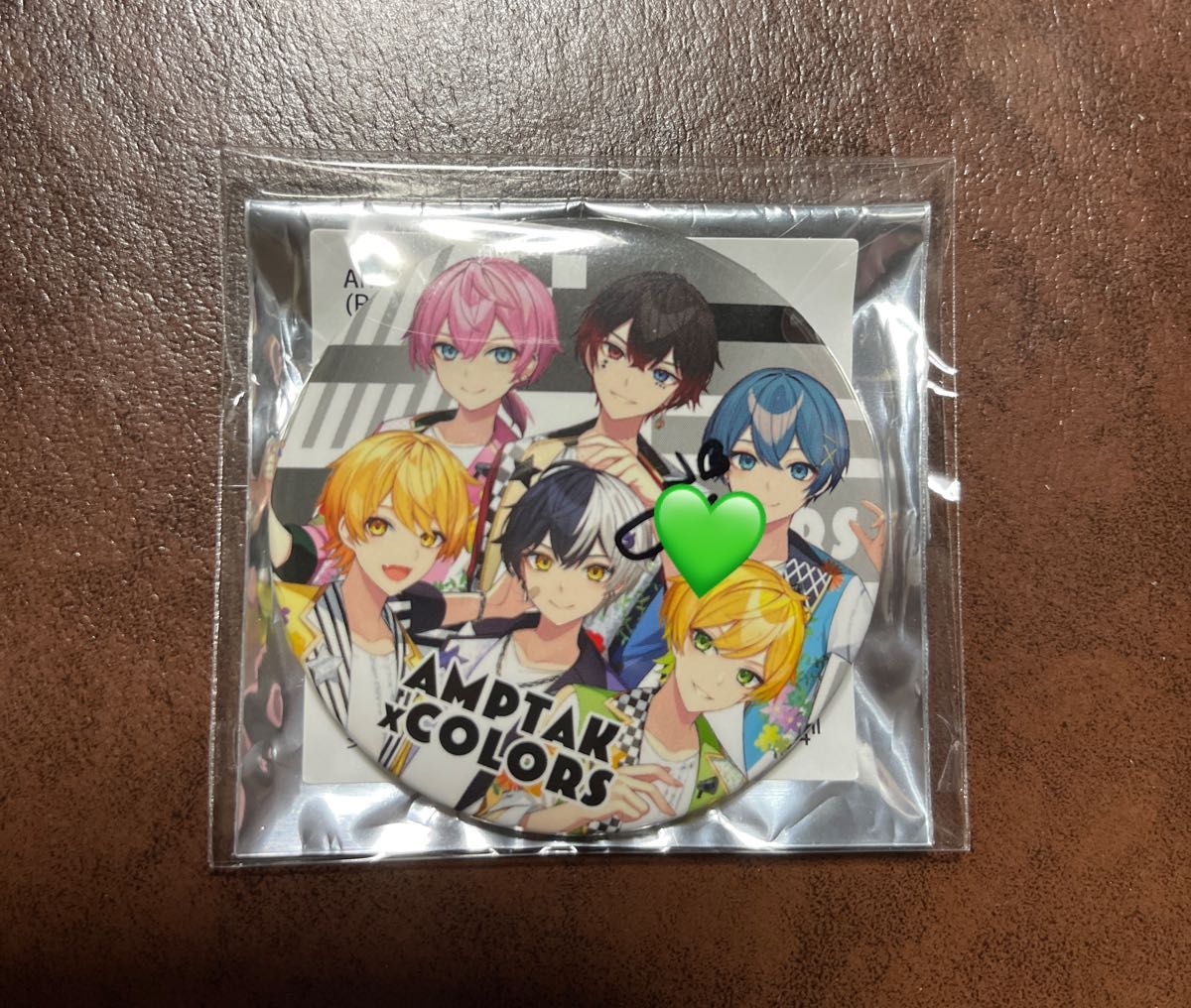 AMPTAK×COLORSぷりっつくんサイン入り缶バッジ 缶バッジ 全員集合