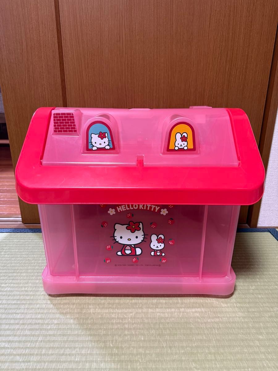 サンリオ ハローキティ 収納ケース おもちゃ箱 レトロ 当時物 収納