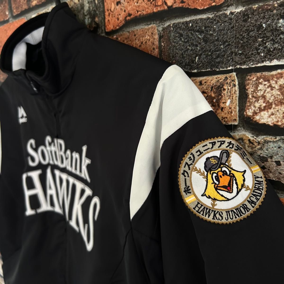 美品 野球 福岡ソフトバンクホークス グランドコート majestic 150