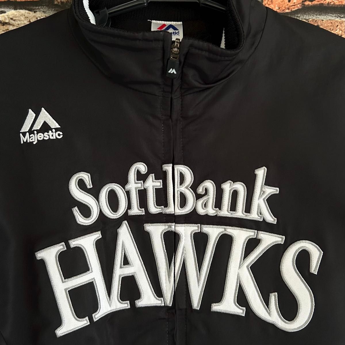 美品 野球 福岡ソフトバンクホークス グランドコート majestic 150