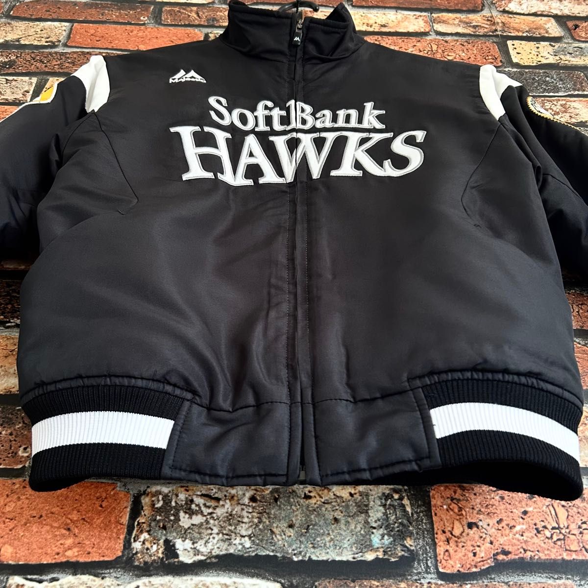 美品 野球 福岡ソフトバンクホークス グランドコート majestic 150