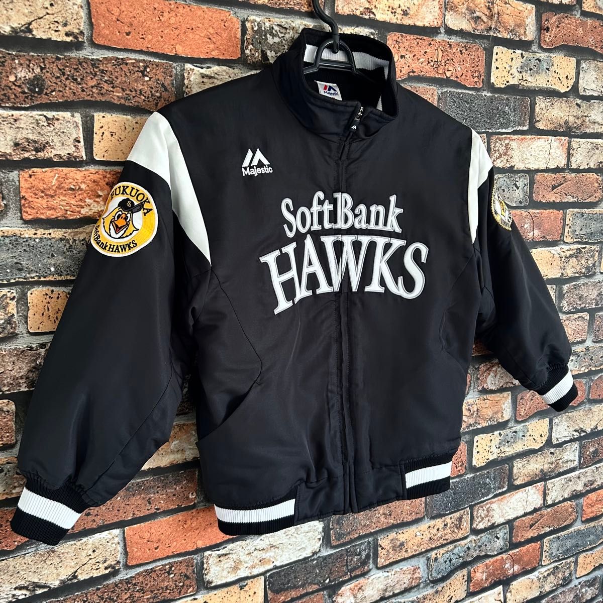 美品 野球 福岡ソフトバンクホークス グランドコート majestic 150