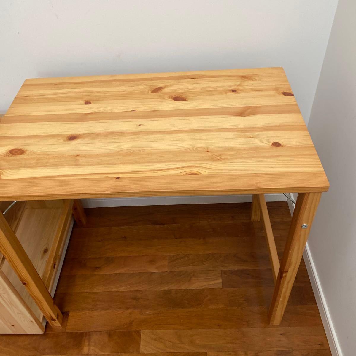 MUJI 無印良品 パイン材テーブル・折りたたみ式 幅80 /パイン材デスク