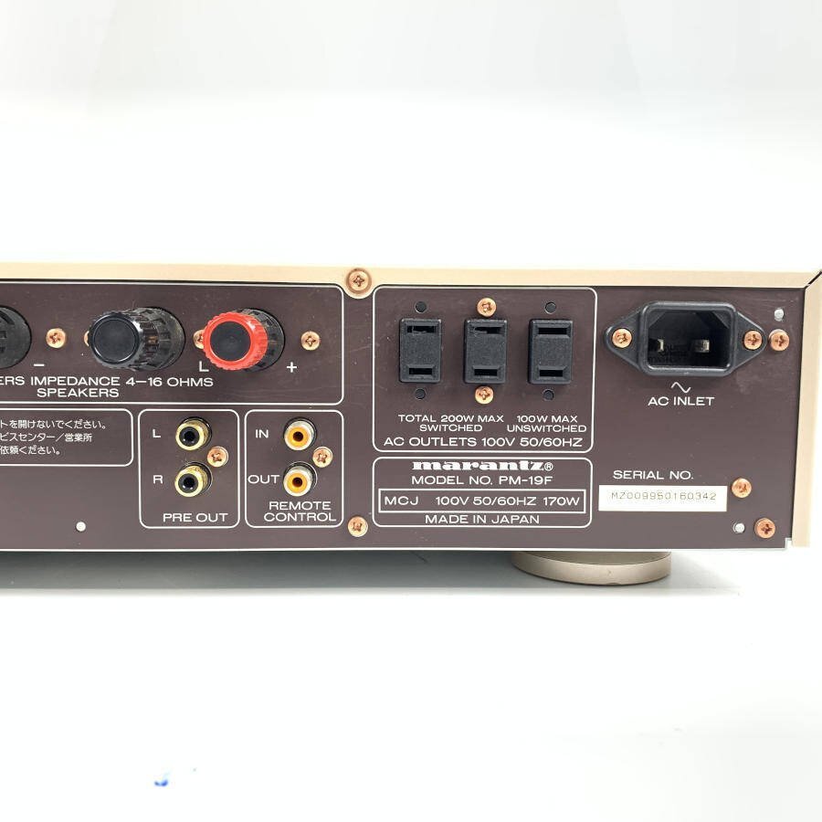 美*品様 marantz pm-19F（プリメインアンプ） RCA入力端子付き marantz