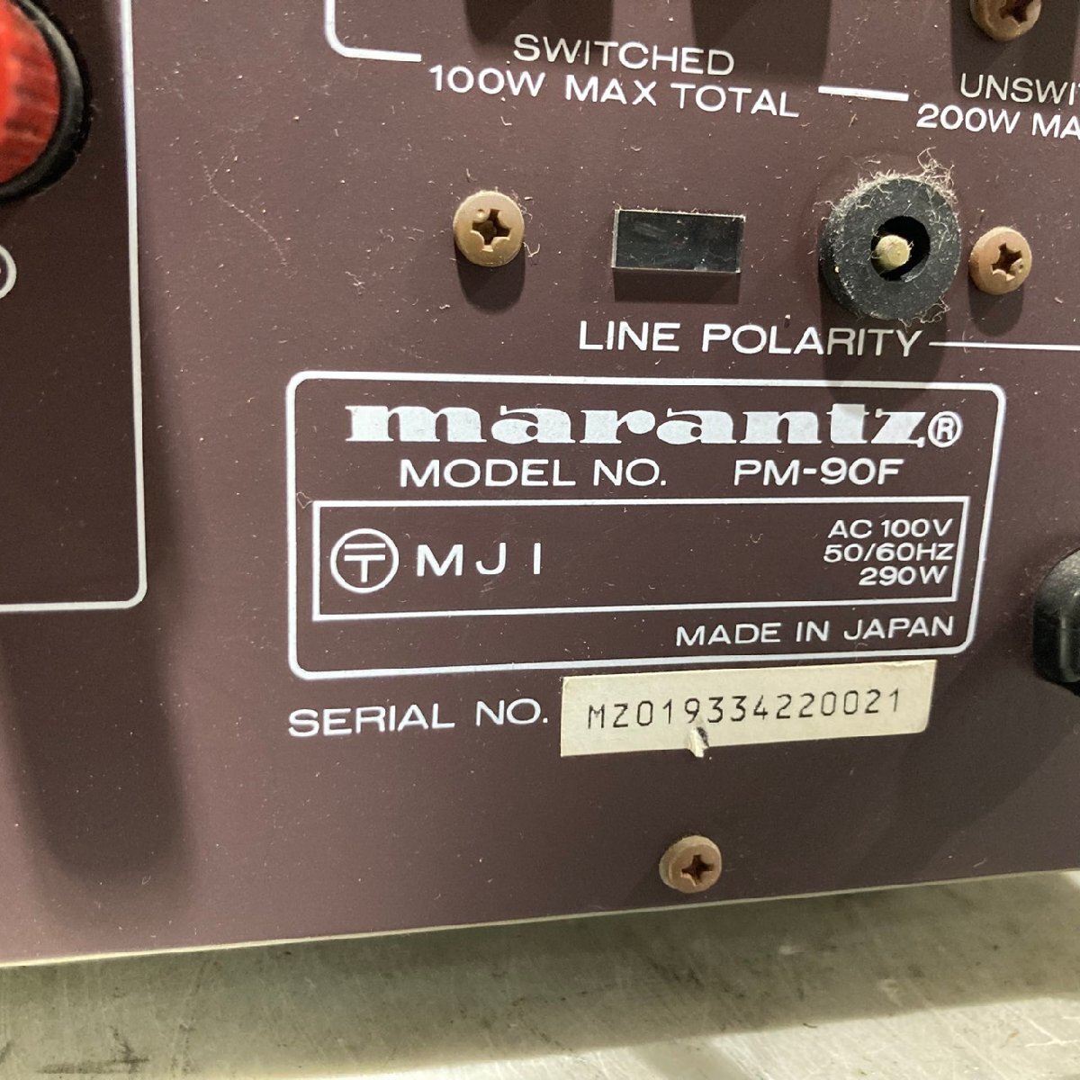 マランツ marantz PM-90F プリメインアンプ 現状品 marantz プリメイン