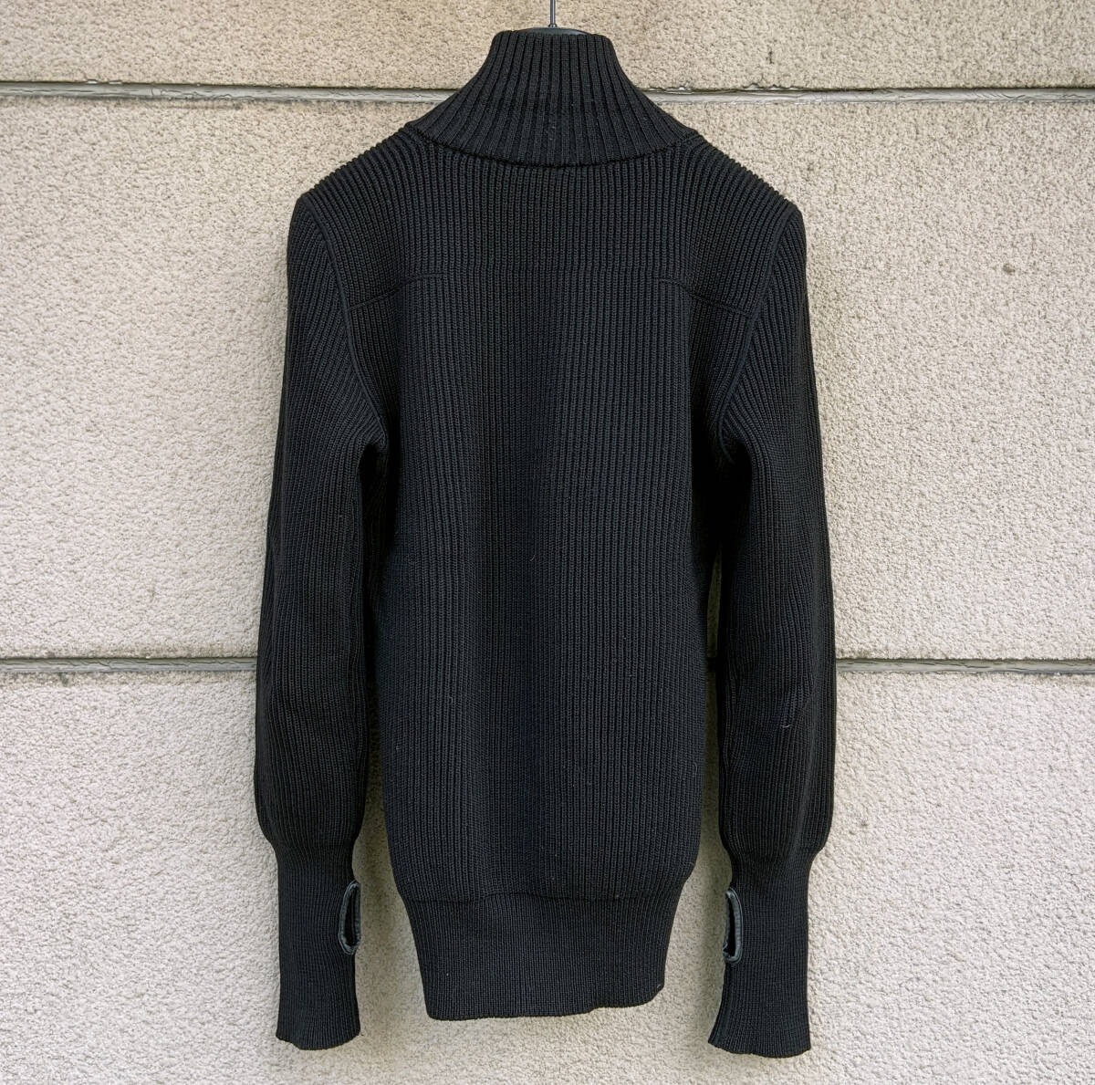 07AW ドライバーズニット Dior homme フロントジップアップ ニット XS