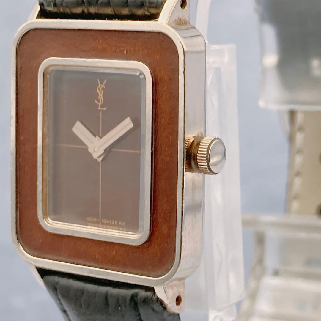 稼動品YSL イヴ サンローラン レクタンギュラー スクエア型 レディース