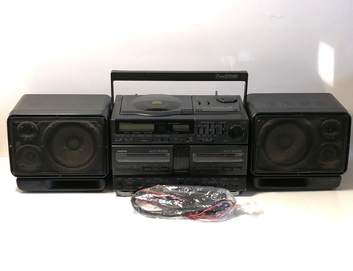 SANYO サンヨー CDポータブルコンポ ZooSCENE PH-WCD850 CD テープ