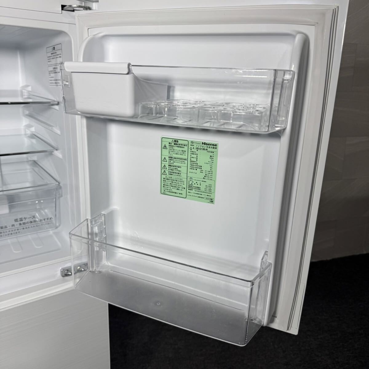 Hisense 冷蔵庫 134L 2020年製 ガラスパネル 格安 d4987ハイセンス