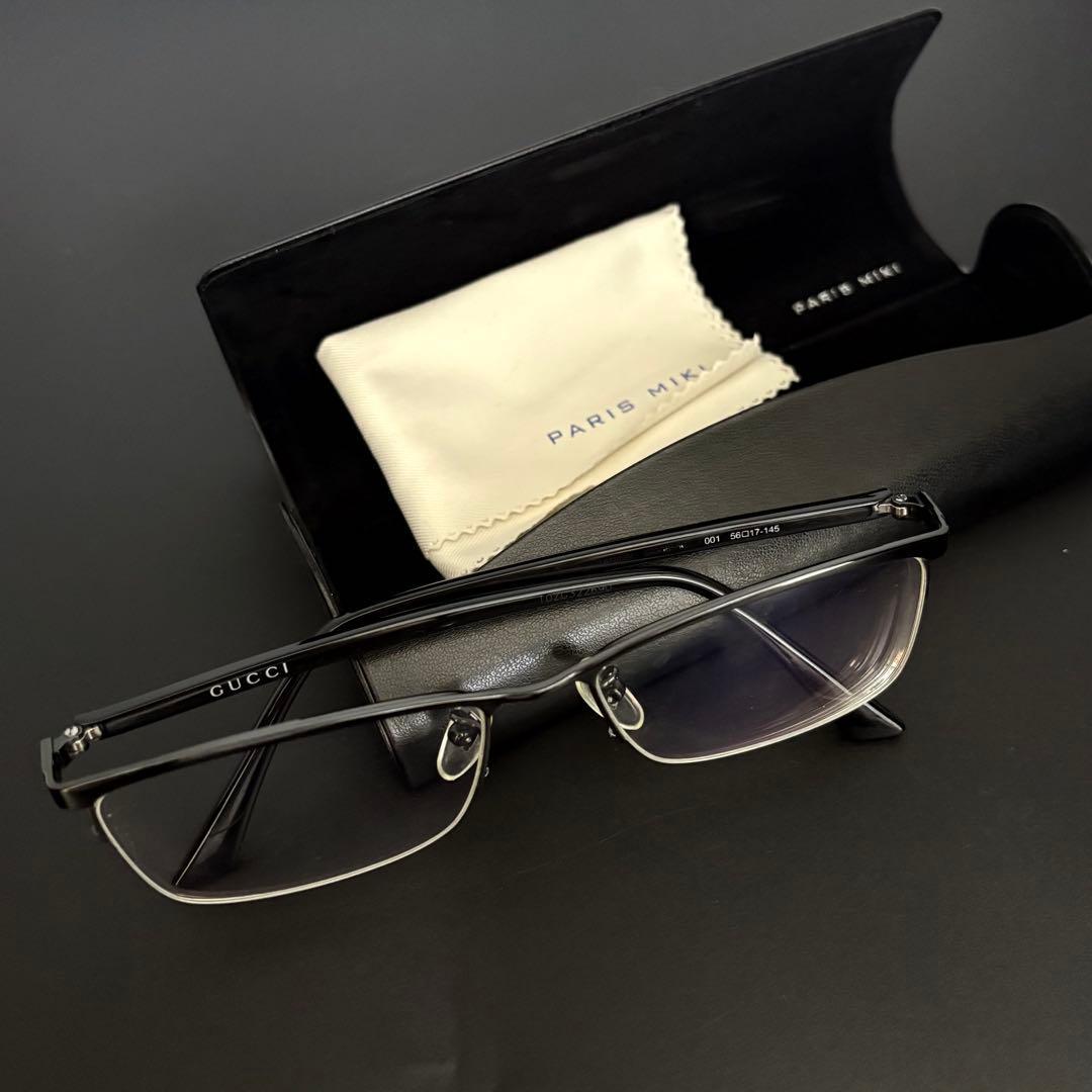 archive GUCCI グッチ メガネ フレーム チタン シェリーライン 度入り