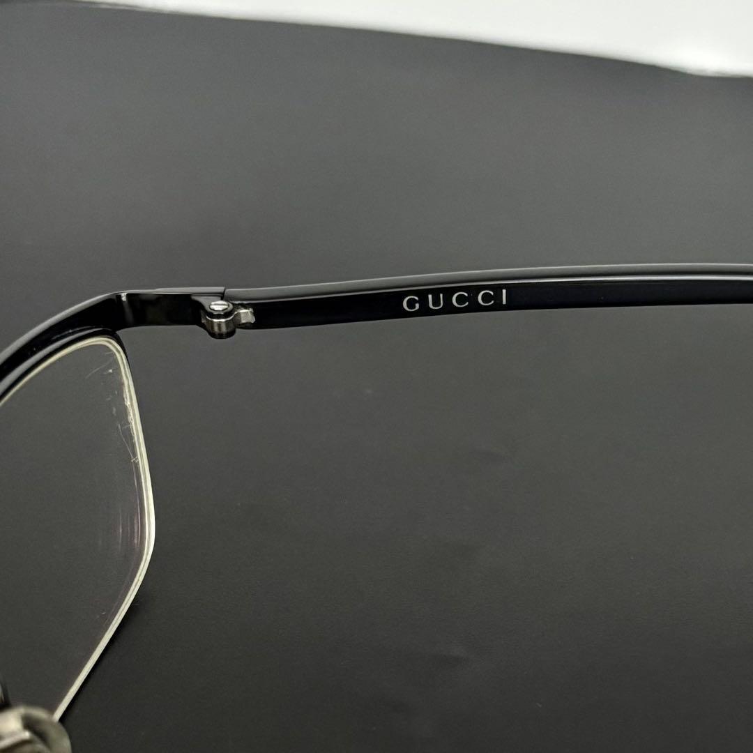 archive GUCCI グッチ メガネ フレーム チタン シェリーライン 度入り