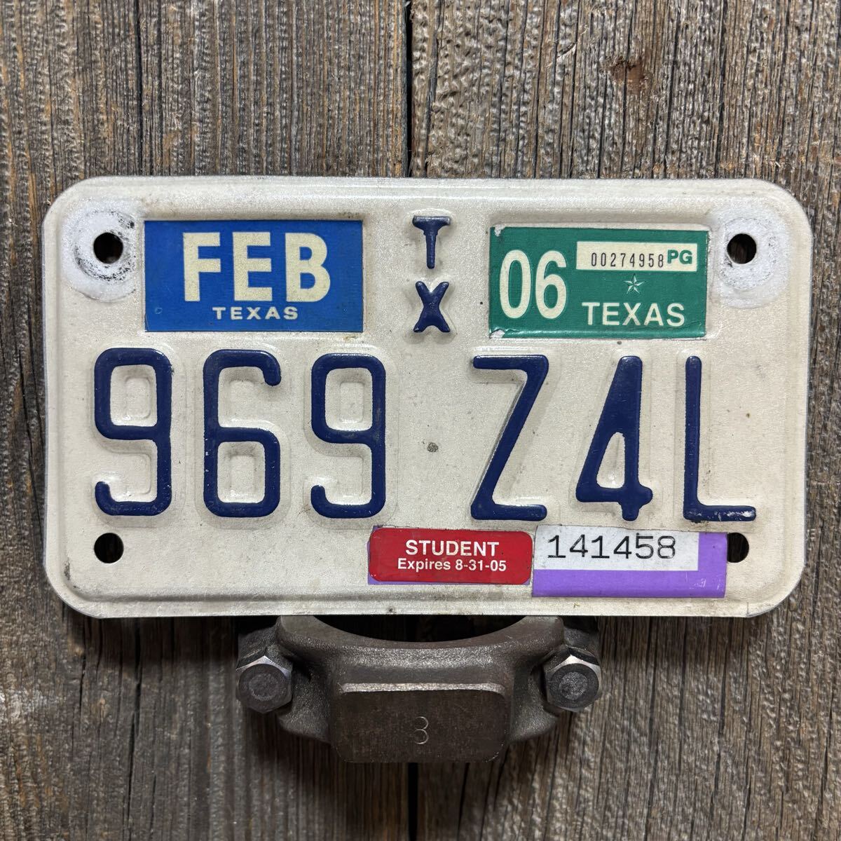 969 オートバイナンバープレートライセンスプレートテキサス州検