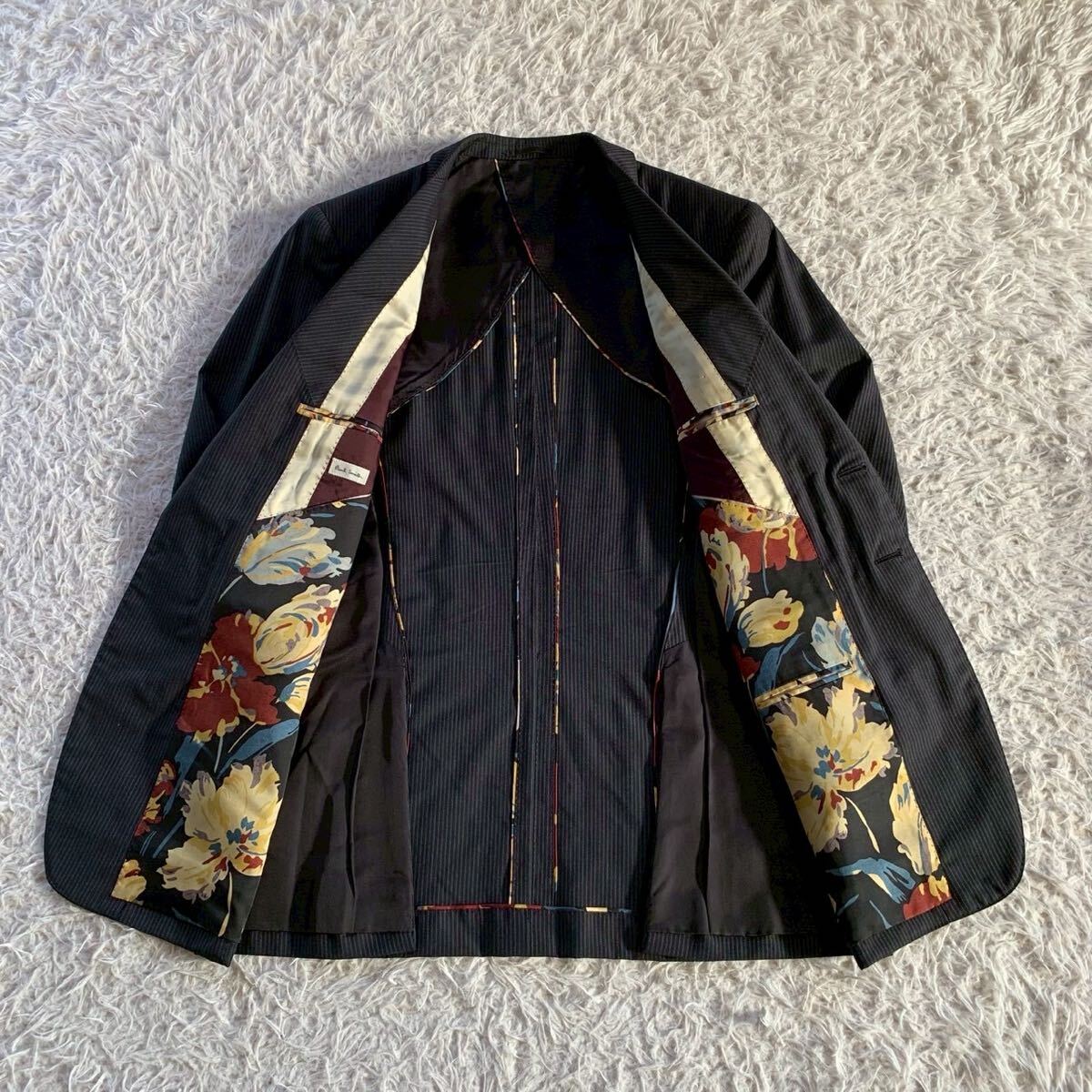 花柄裏地】 Paul Smith ポールスミス スーツ セットアップ ストライプ