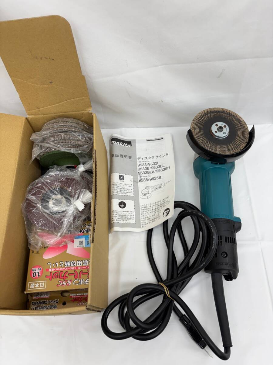 2024 【通電のみ確認済み】 makita/マキタ 9533BLA 100mm ディスク