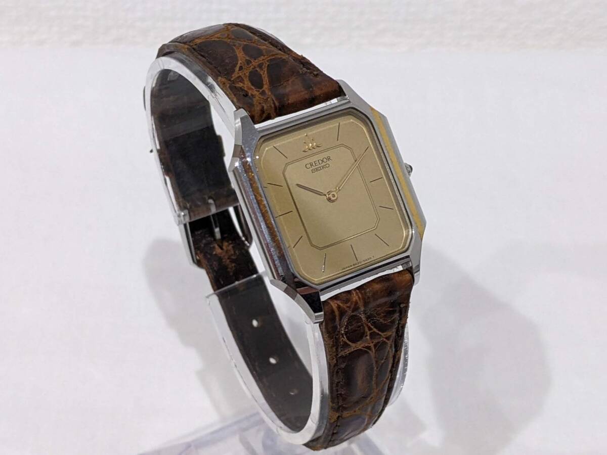 稼働品セイコー クレドール 8420-5370 レディース腕時計 Good 【70139
