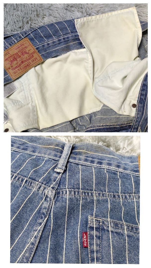 Supreme × LEVI'S】シュプリーム×リーバイス 18SS Pinstripe 550 Jeans