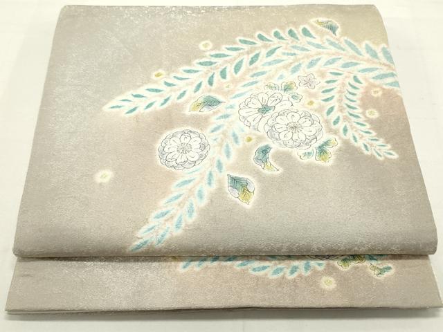 平和屋着物○太鼓柄袋帯 作家物 絞り 辻が花 金通し地 正絹 逸品