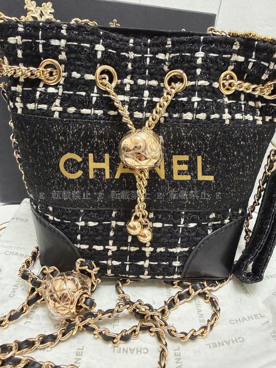 未使用 CHANEL クリスマス VIPギフト ノベルティ 巾着 ショルダー