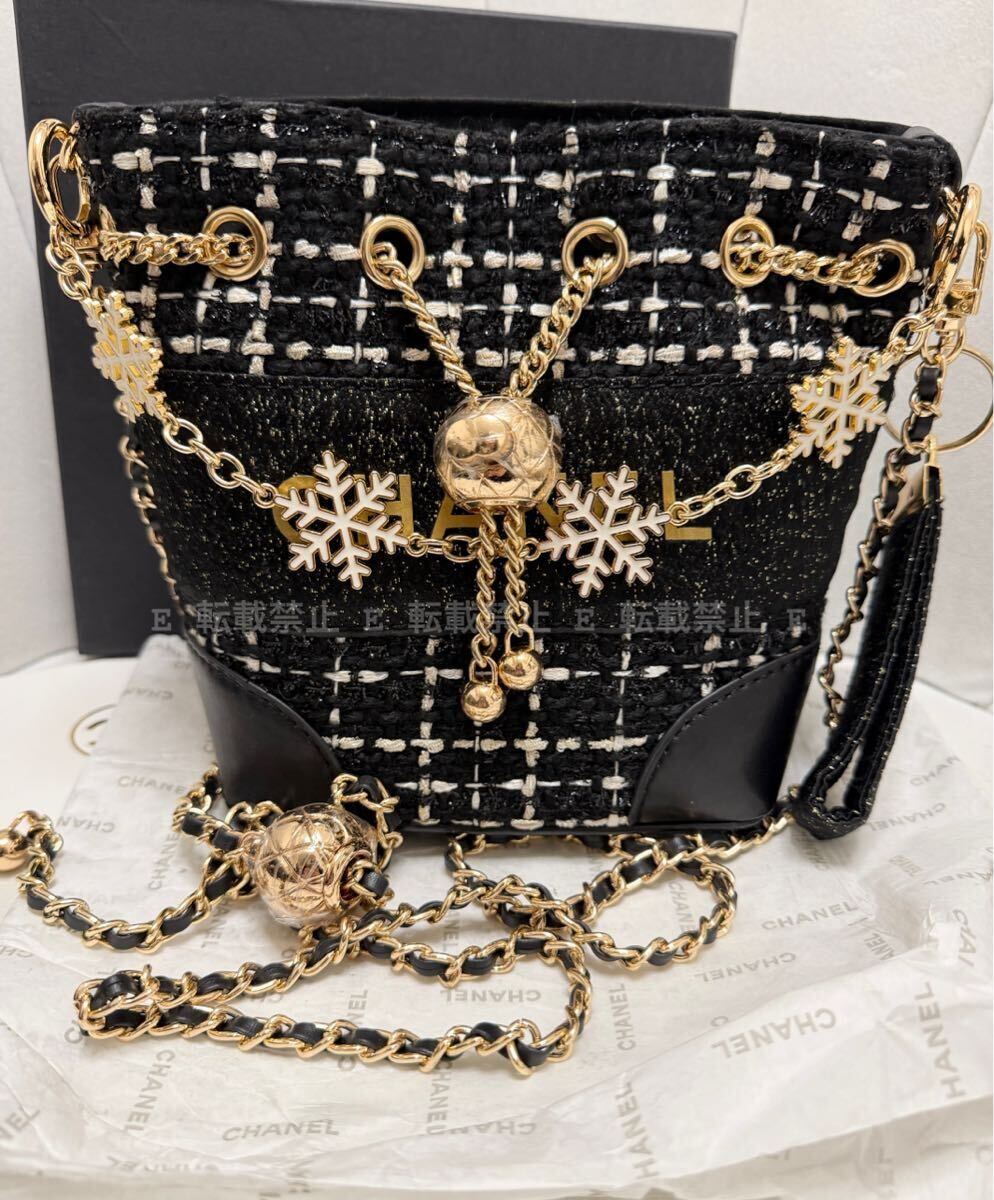 未使用 CHANEL クリスマス VIPギフト ノベルティ 巾着 ショルダー
