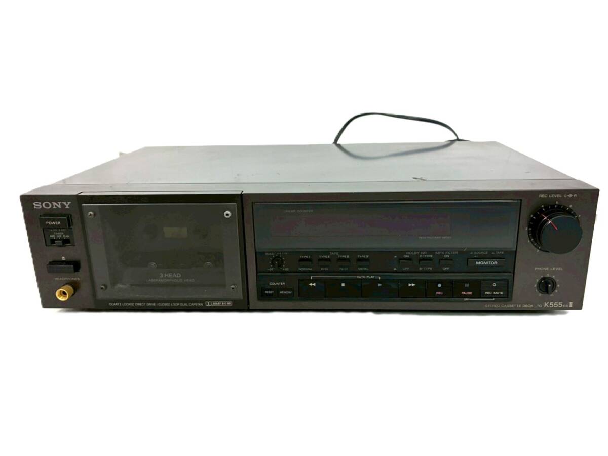 □ジャンク品SONY⁄ソニー TC-K555ES II ステレオカセットデッキ