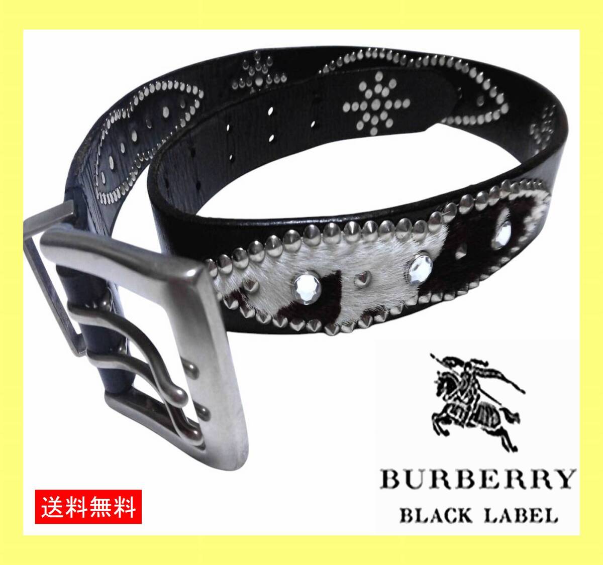 激レア 美品 バーバリーブラックレーベル BURBERRY BLACK LABEL レザー