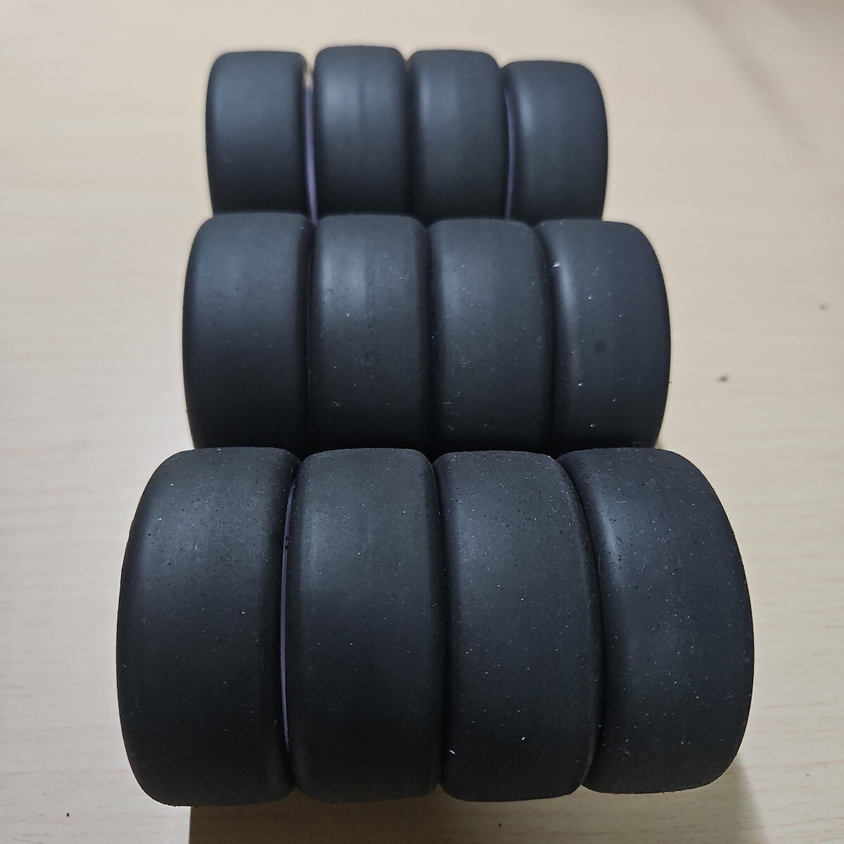 RUSH TIRE RU643a 28CPX Seven White CSMY2 PREGLUEDTIRE 3セット ②