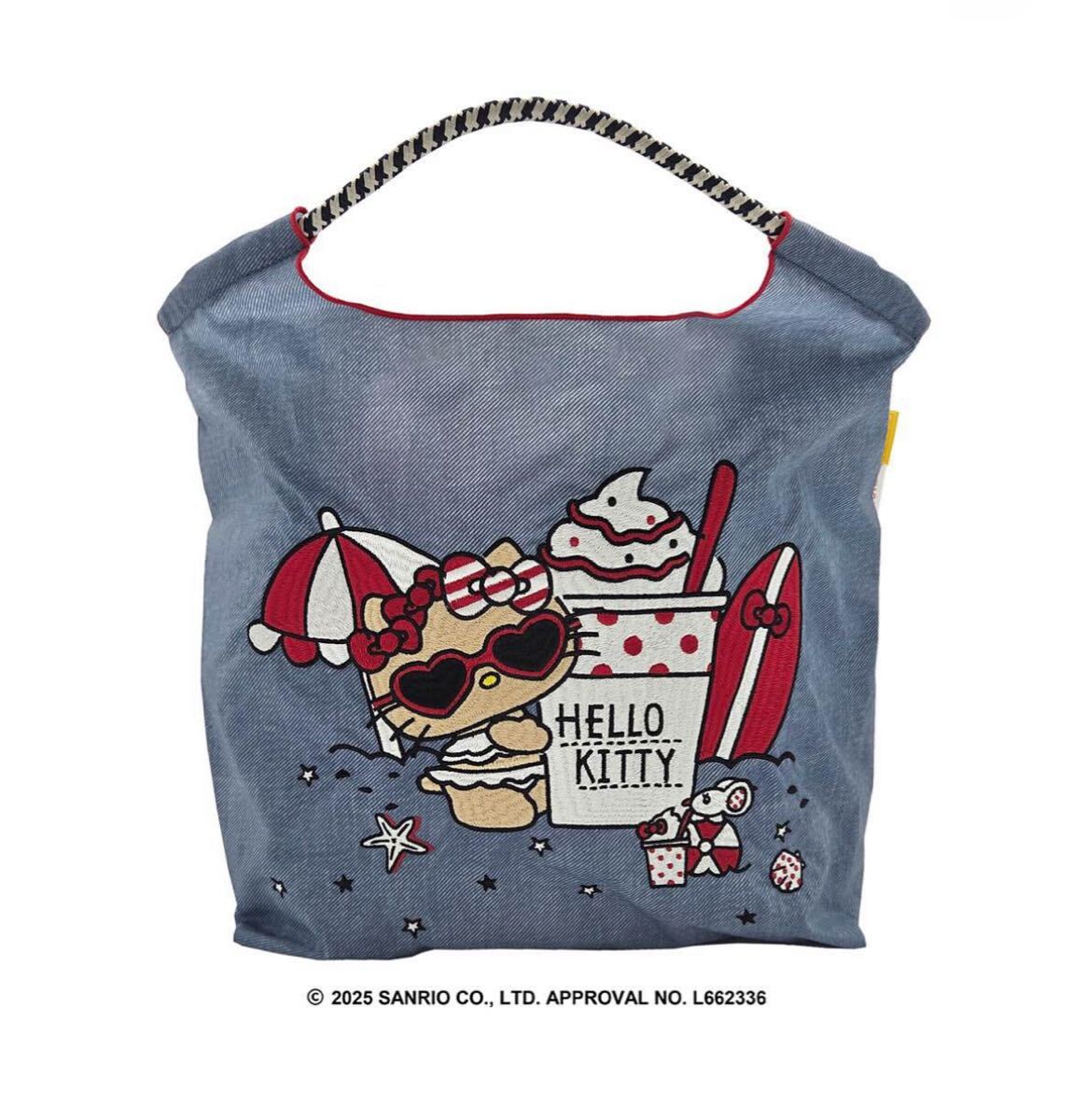 Ball & Chain キティちゃん 日焼けキティ デニムバッグ Mサイズ ボール