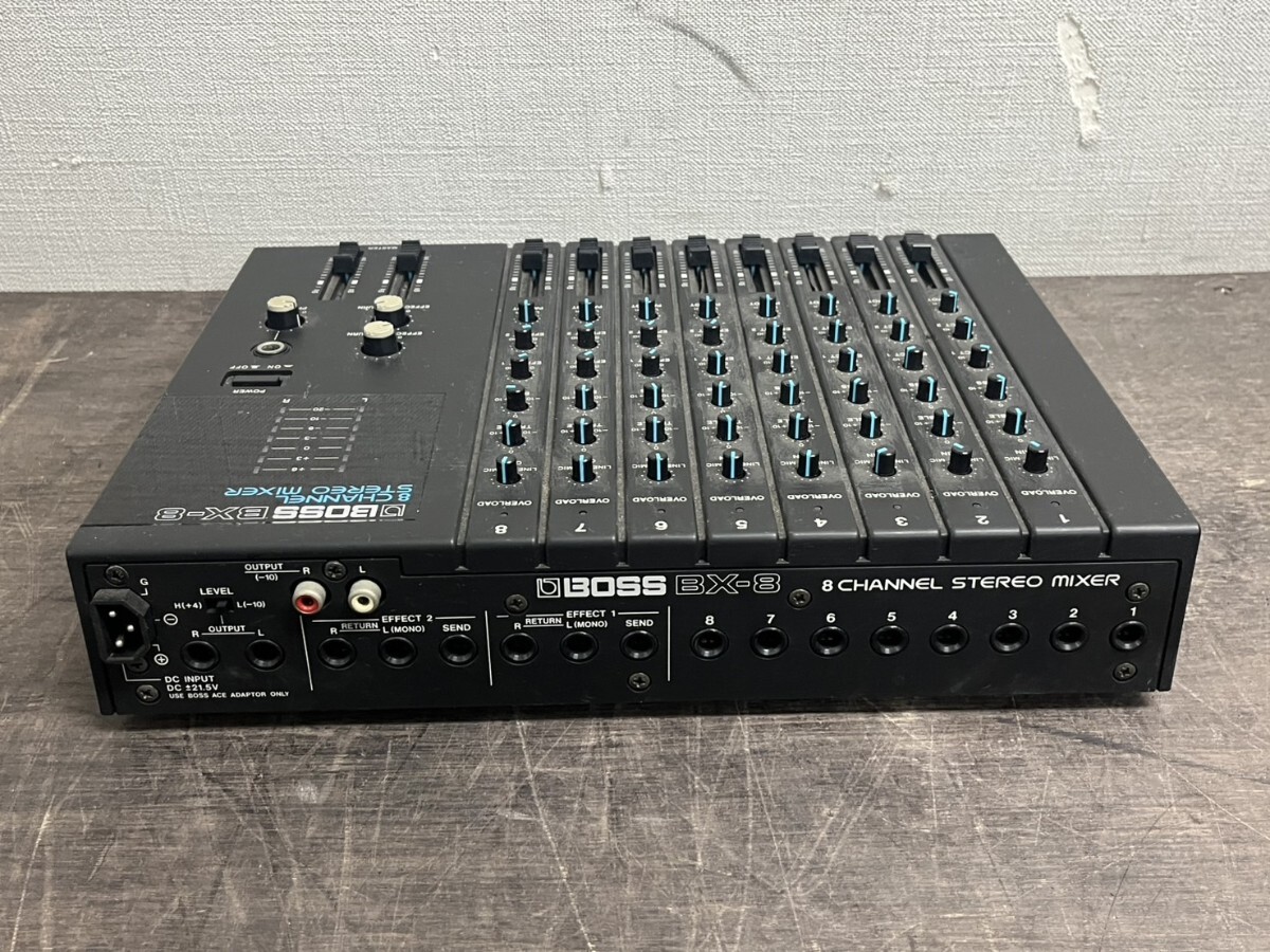 BOSS ボス BX-8 ステレオ ミキサー 8CHANNEL STEREO MIXER AC