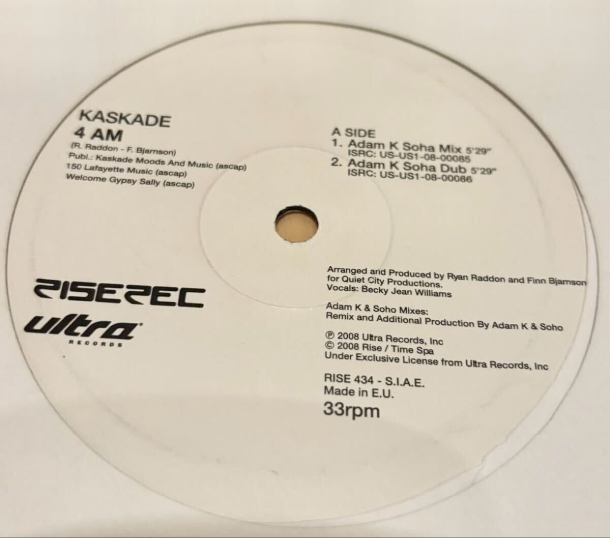 Kaskade /4 AM，RISE434，Progressive House，Adam K & Soha，Djuma