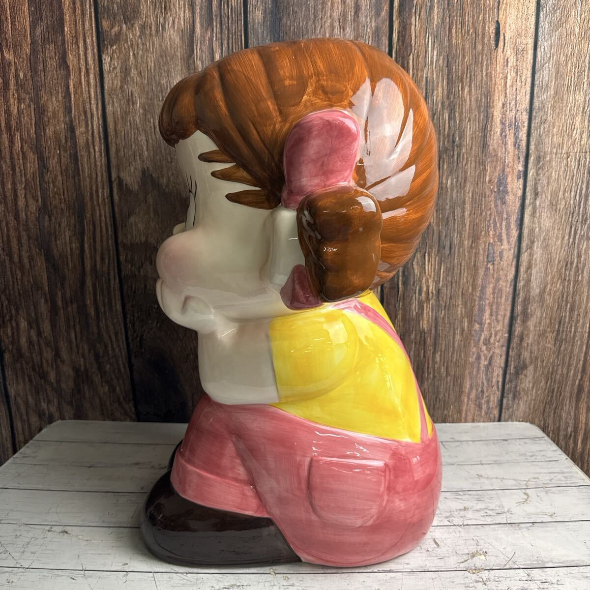 陶器製 ペコちゃん 非売品 レトロ 昭和レトロ アンティーク 陶器