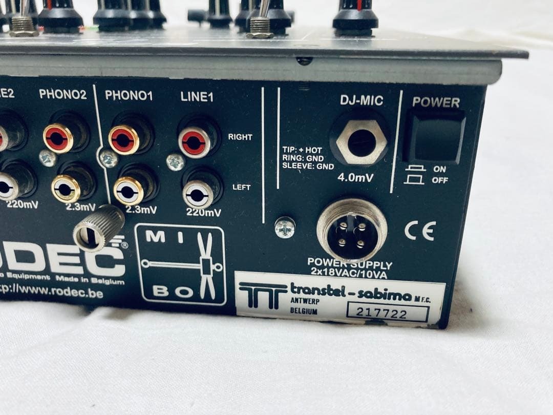 RODEC MIXBOX DJミキサー 動作良好 希少 生産終了 RODEC MIXBOX DJ