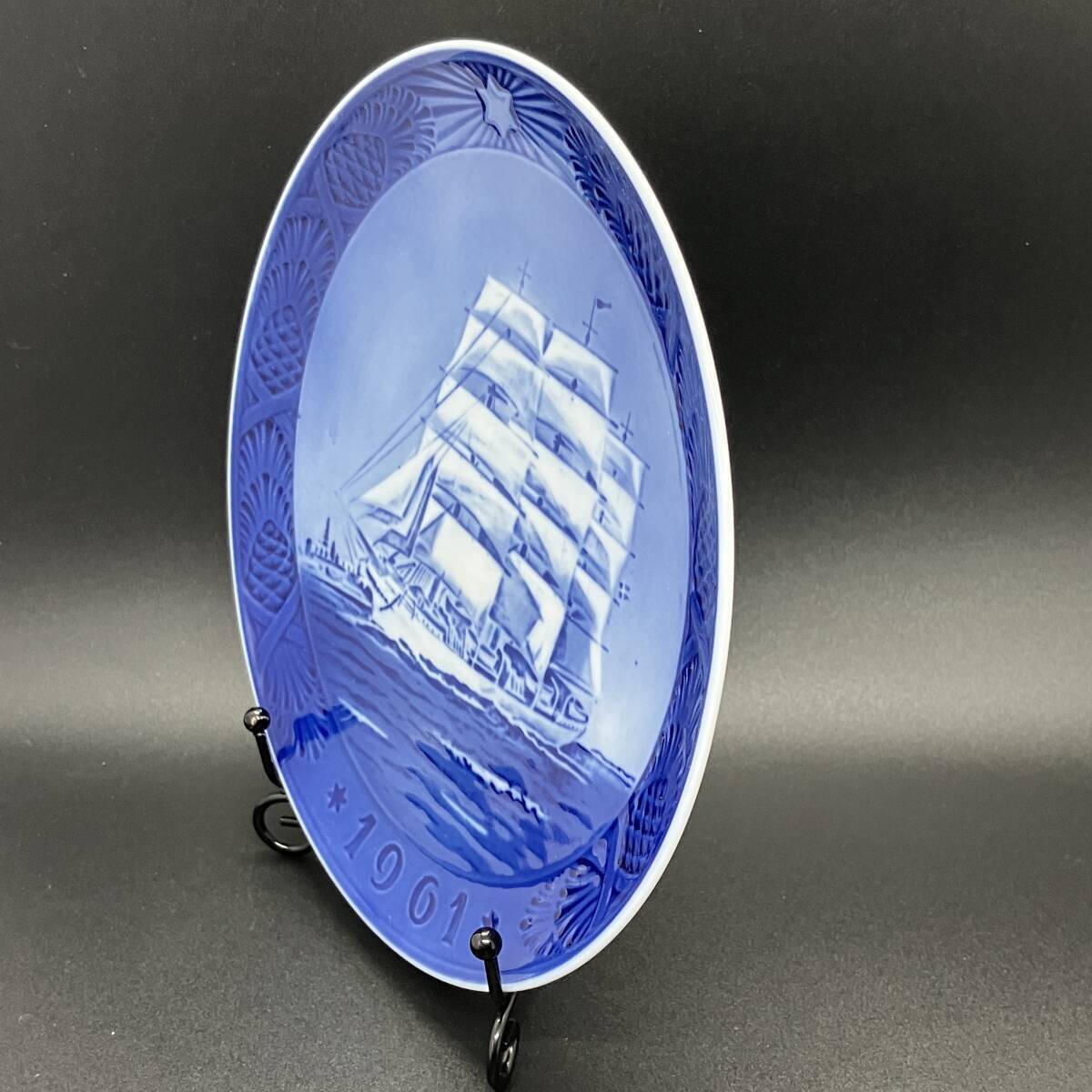 ロイヤルコペンハーゲン 1961年 イヤープレート『 デンマーク号 練習