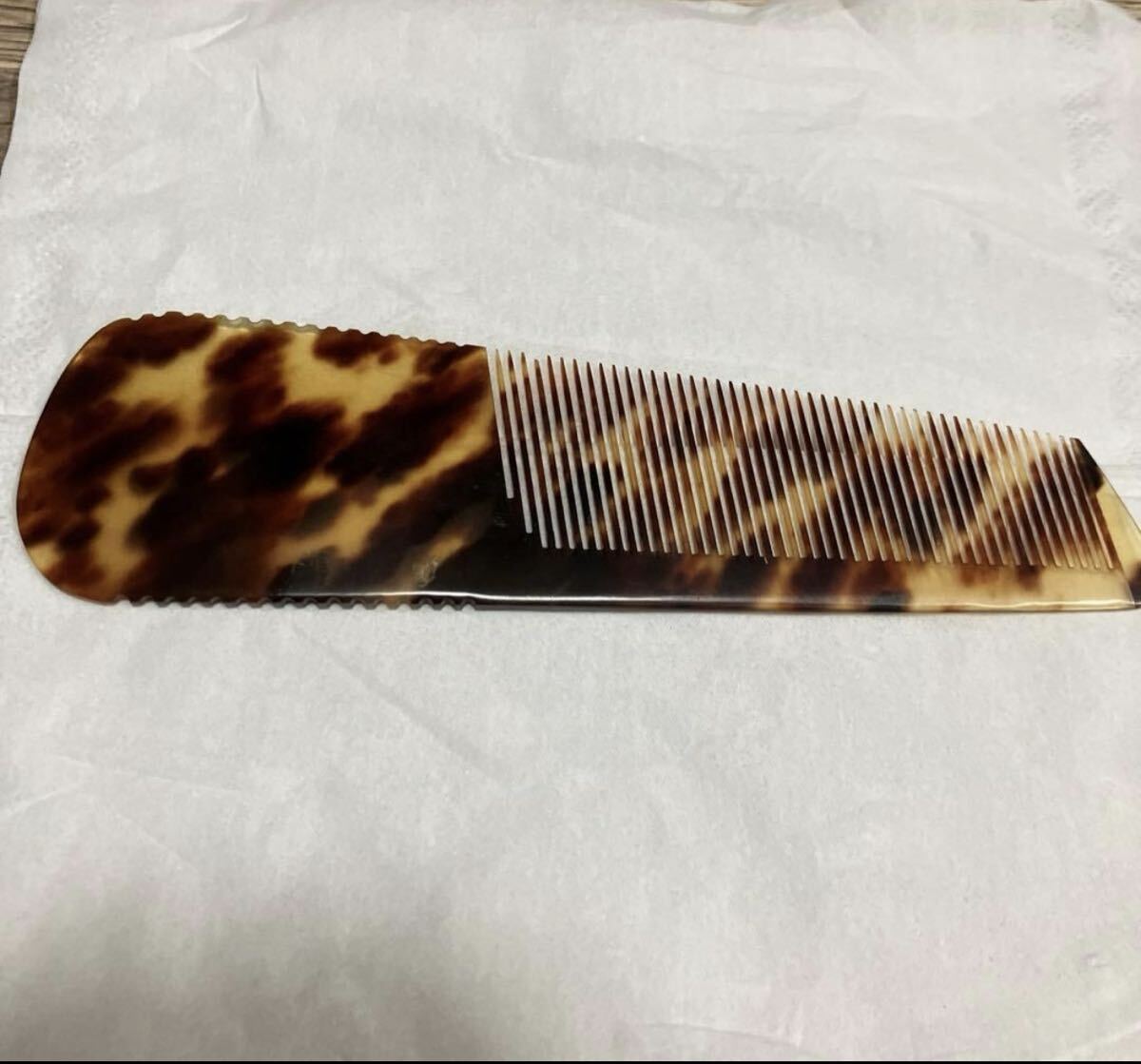 レンツアイロン 8ミリ 8角 理容 櫛 コーム 本鼈甲 ベーク レンツ